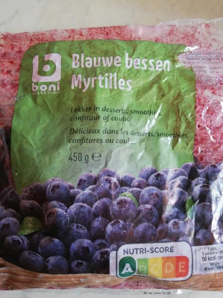 Myrtilles surgelés