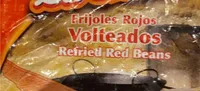 Frijoles rojos volteados
