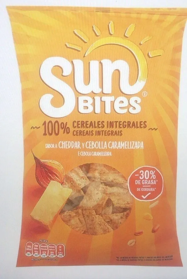 Snack multicereales sabor cheedar y cebolla