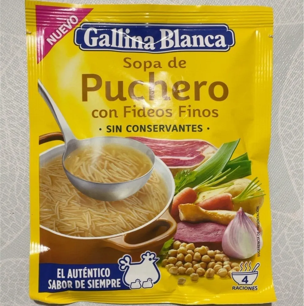 Sopa de pucheros finos
