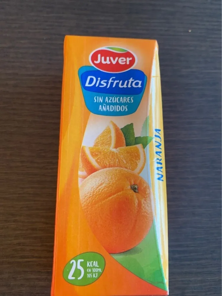 Zumo de naranja disfruta sin azúcares añadidos