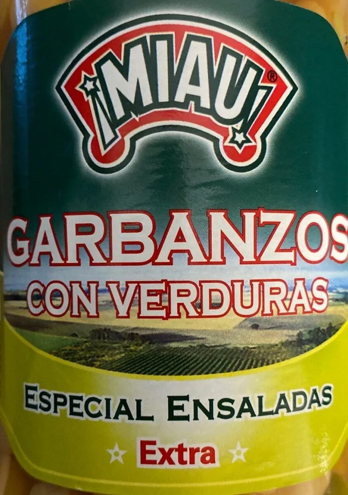 Garbanzos con verduras