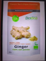 Ginger 100% raw powder