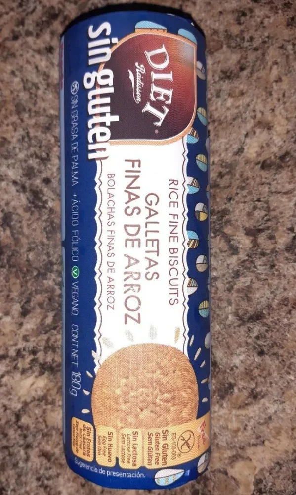 Galletas finas de arroz Sin gluten