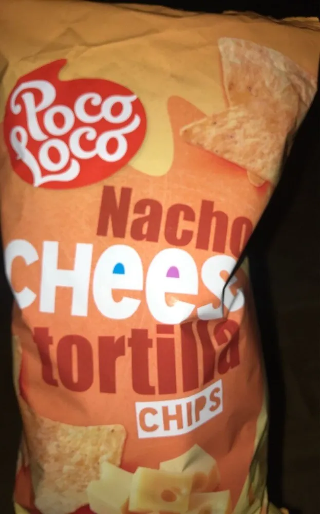 Nacho cheese tortilla chips