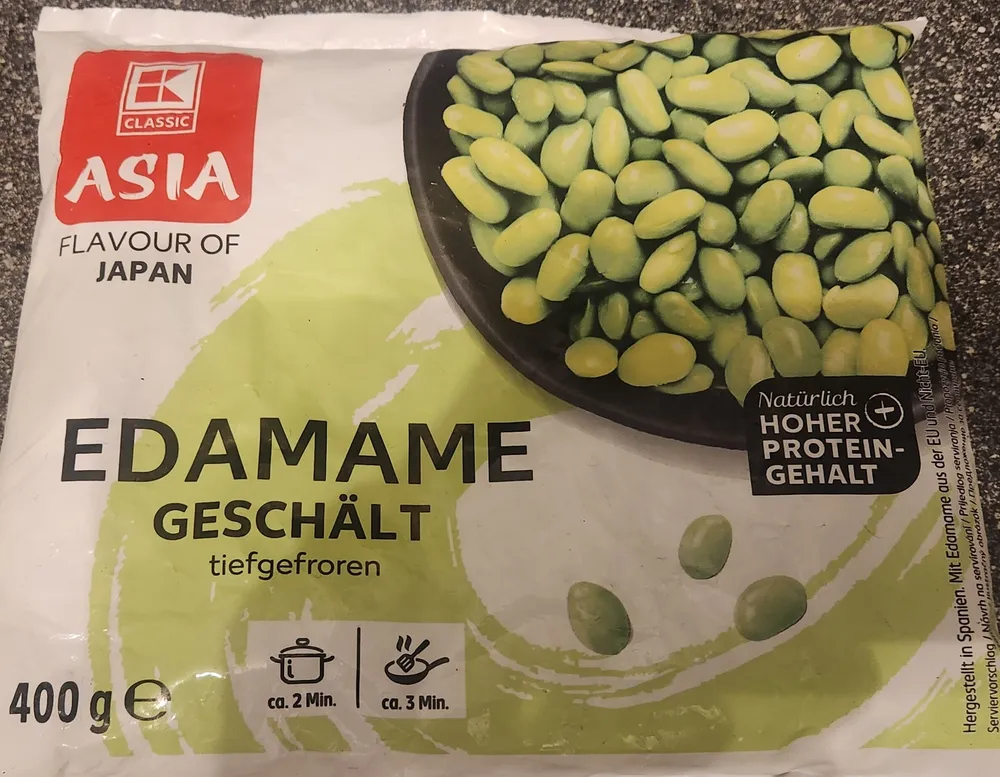 Edamame geschält