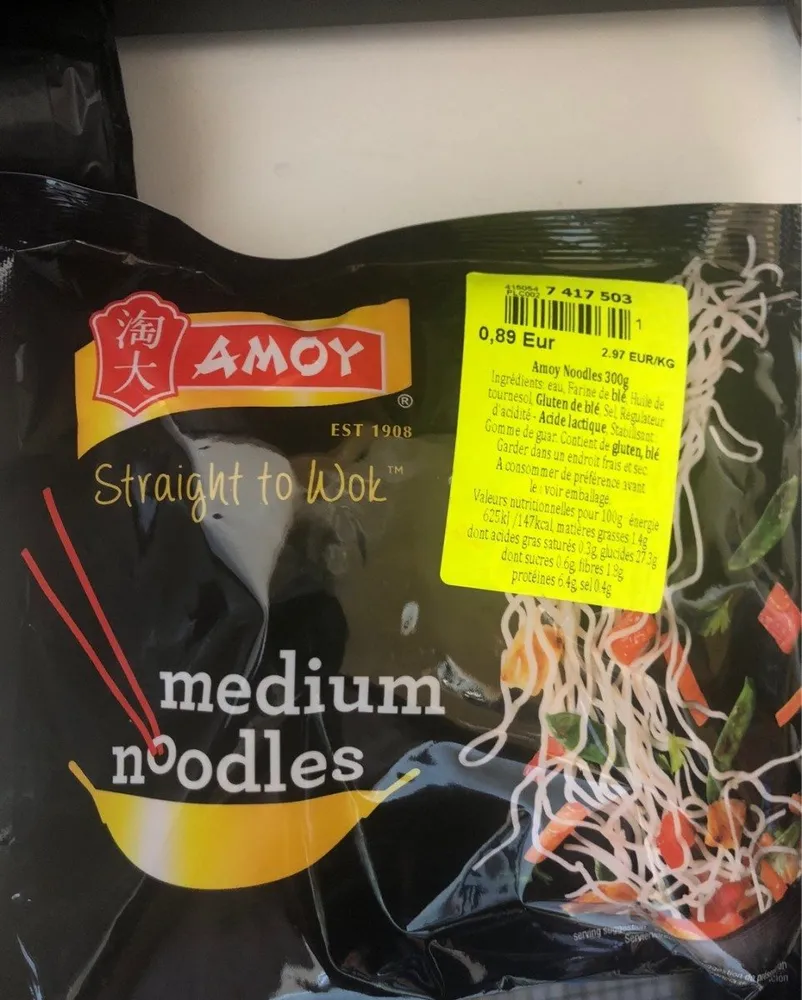 Medium noodles
