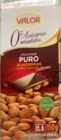 O% Azucares Anadidos Chocolate puro almendras mediterraneas