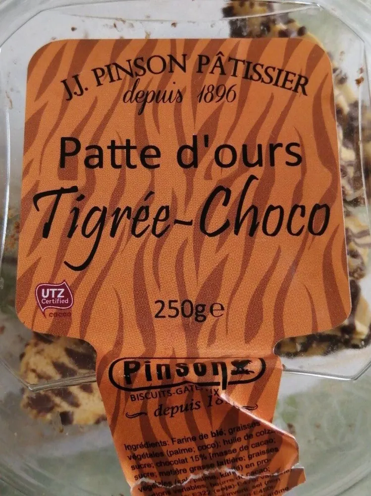 Patte d'ours tigrée choco