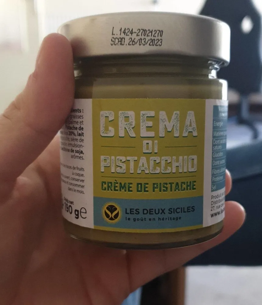 Crème de pistache
