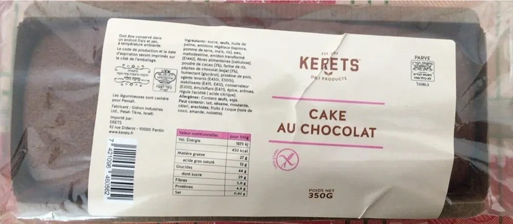 Cake au chocolat