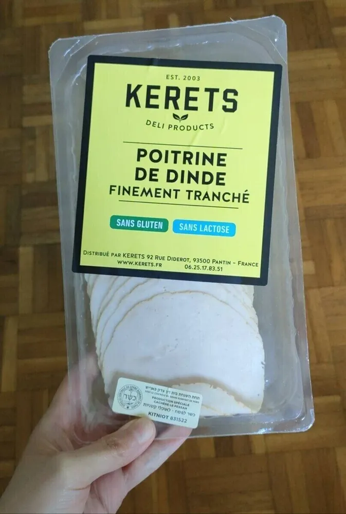 Poitrine de dinde tranchée casher
