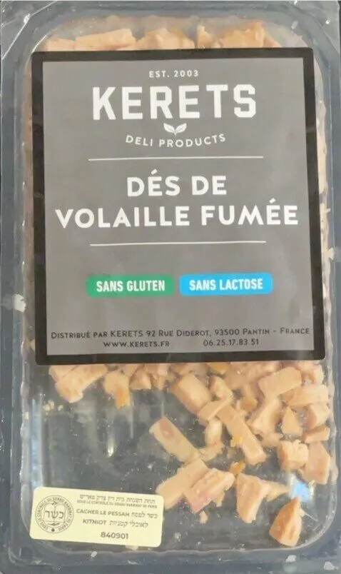Dés de volaille fumée