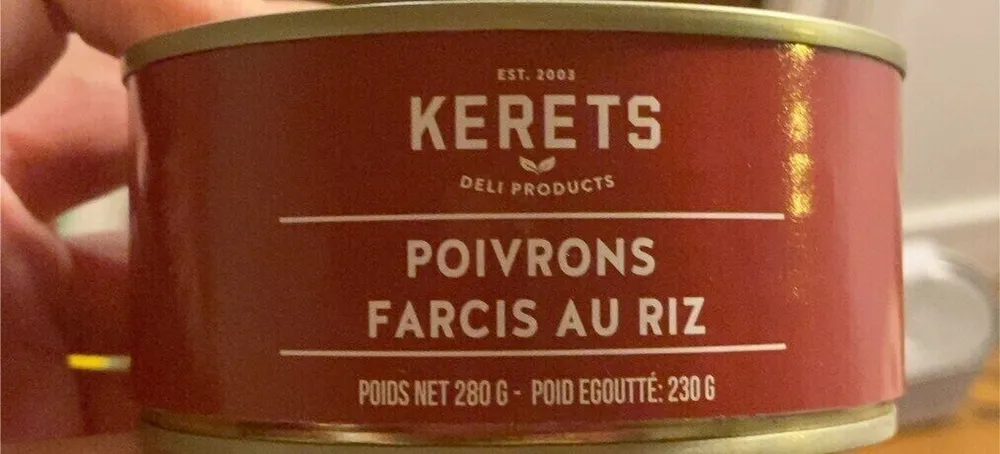 Poivrons farcis au riz