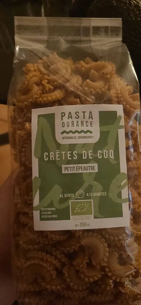 Pasta Crêtes de Coq petit épeautre
