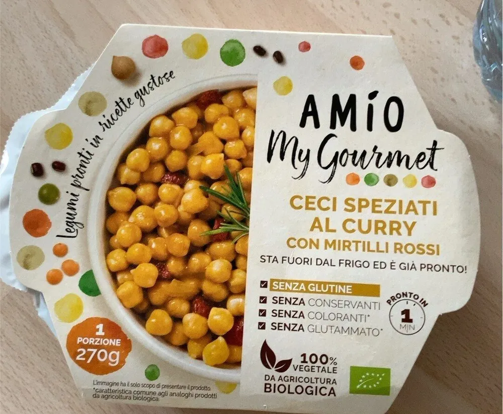 Cecy speziati al curry con mirtilli rosdi