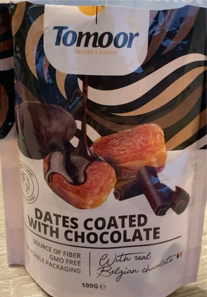 Dates coated with chocolate