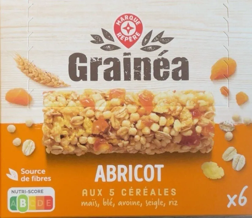 Barres céréalières aux morceaux d’abricot sec