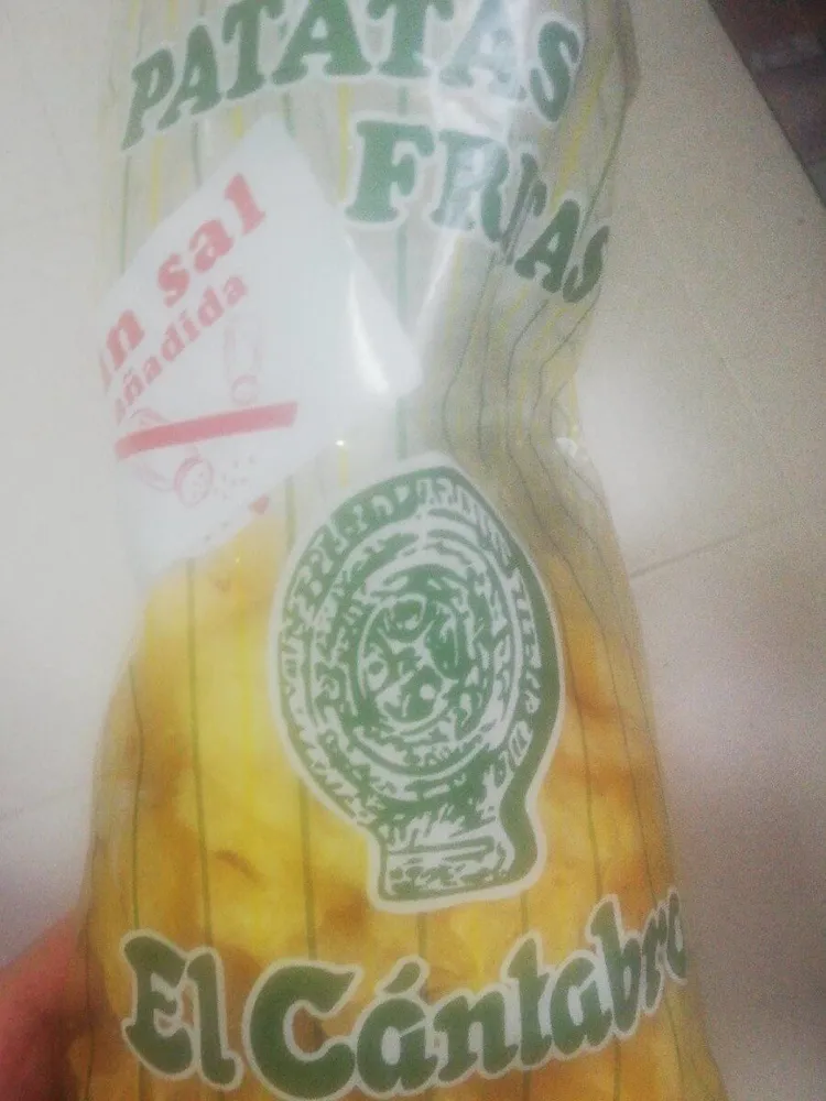 Patatas fritas el cántabro sin sal añadida