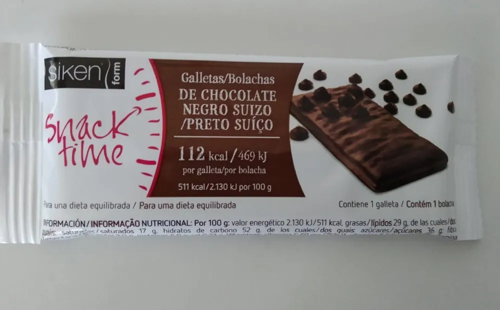 Galletas de chocolate negro suizo