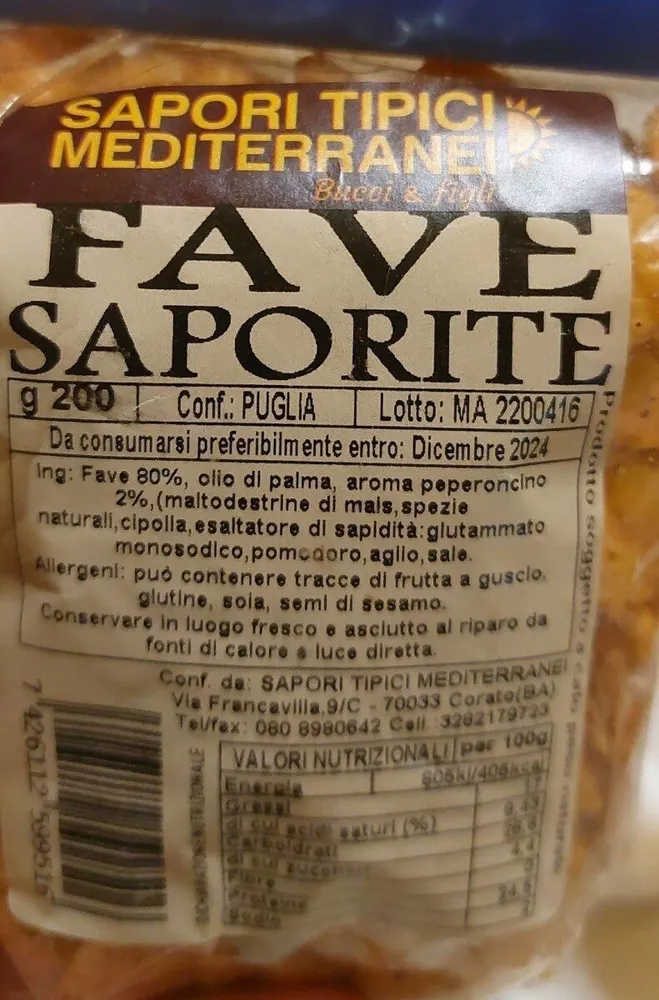 Fave saporite