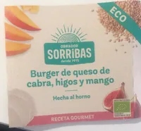 Burger de queso de cabra, higis y mango