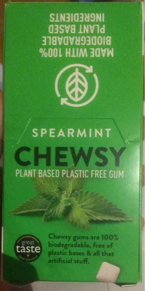 Chewing gum spearmint