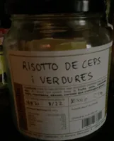 Risotto de ceps amb verduretes