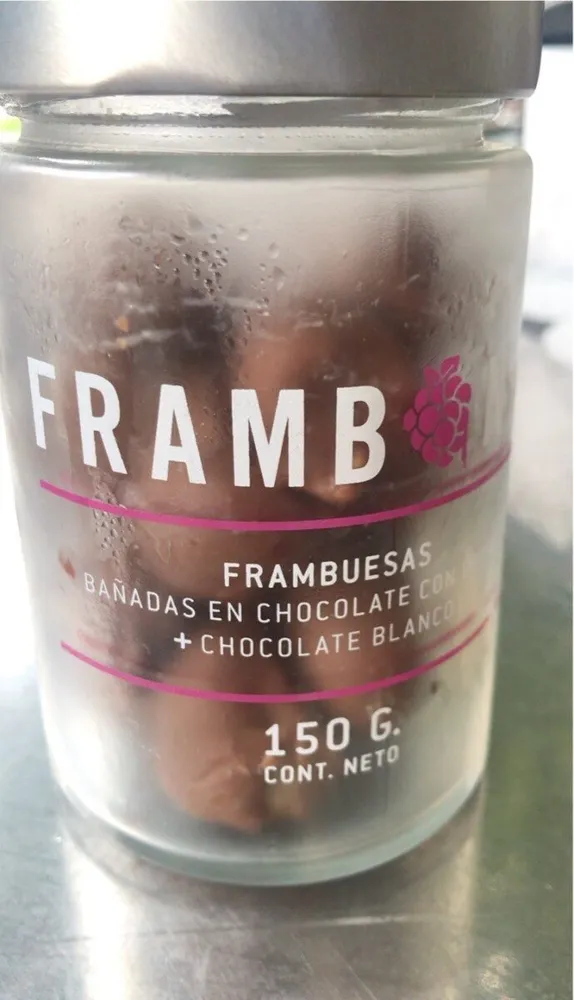 Frambuesas bañadas en chocolate + chocolate blanco
