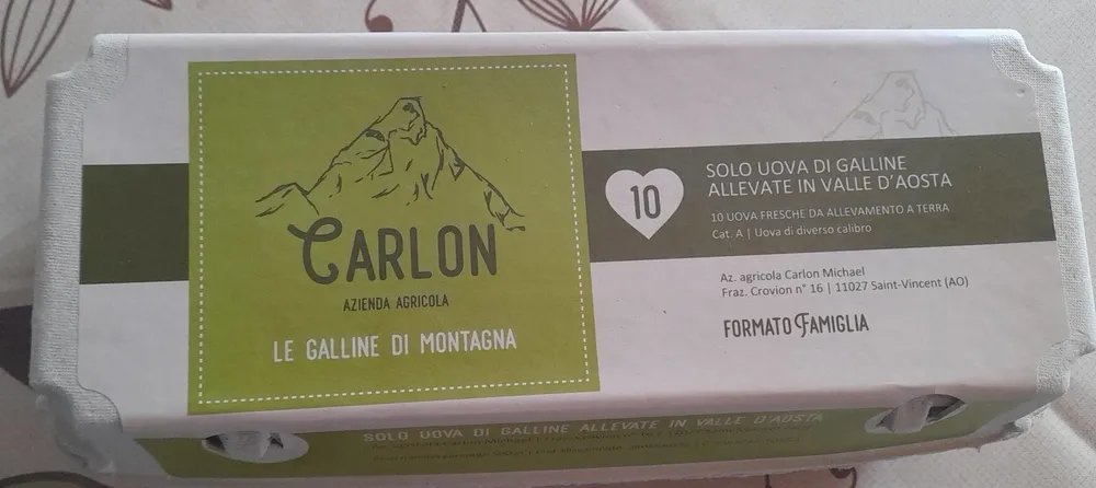 Solo uova di galline allevate in Valle d'Aosta