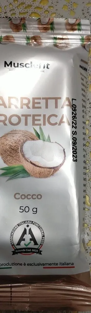 Barretta proteica al cocco