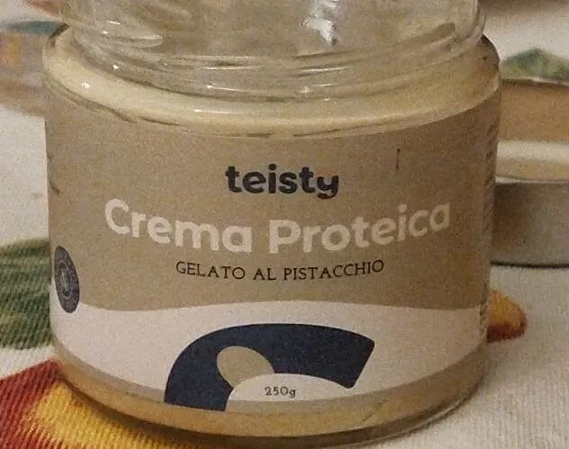 Crema proteica gusto gelato al pistacchio