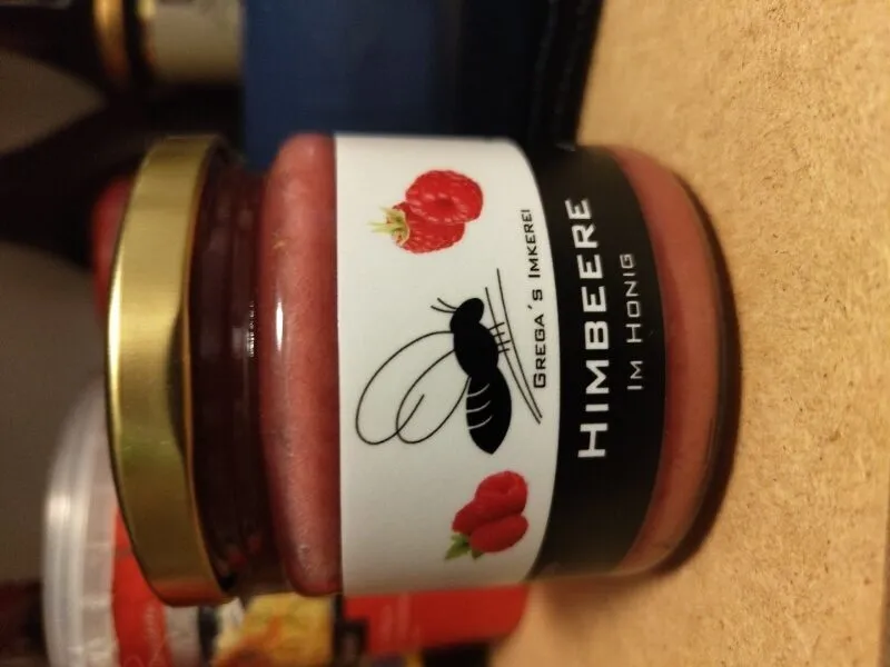 Himbeere im Honig