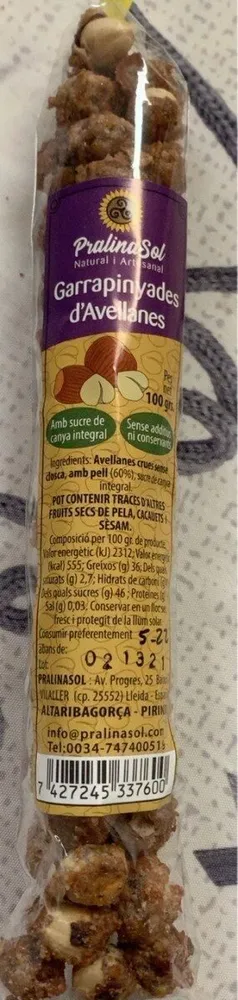 garrapinyades d'avellanes