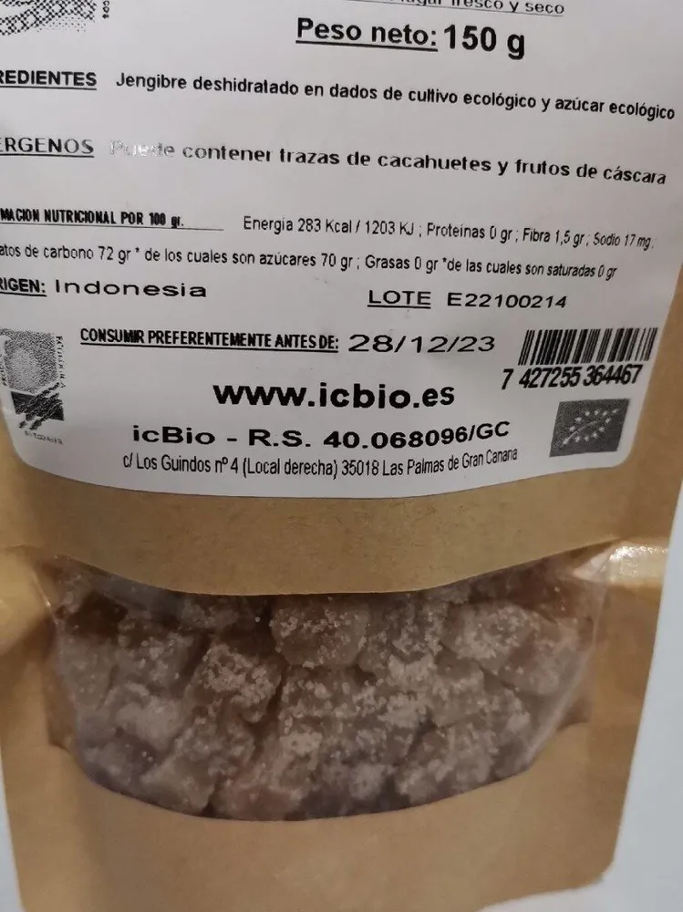 Jengibre en dados