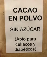 Cacao en polvo sin azúcar