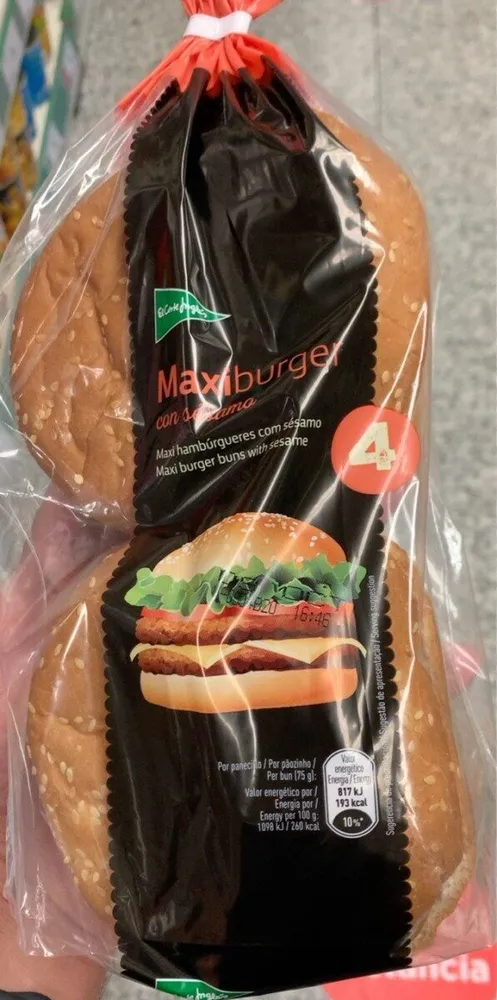 Maxiburger con sésamo