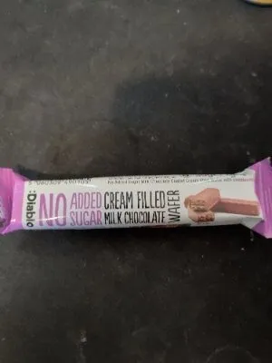 Cream filled milk chocolate wafer