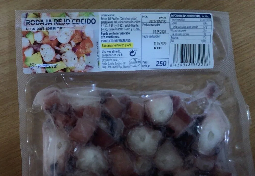 Rodaja rejo cocido