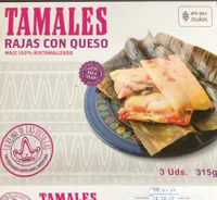 Tamales Rajas con Queso