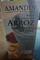 Arroz con platano y fresa