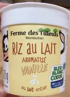Riz au lait aromatisé vanille
