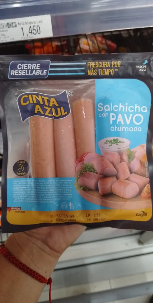 Salchicha pavo 380