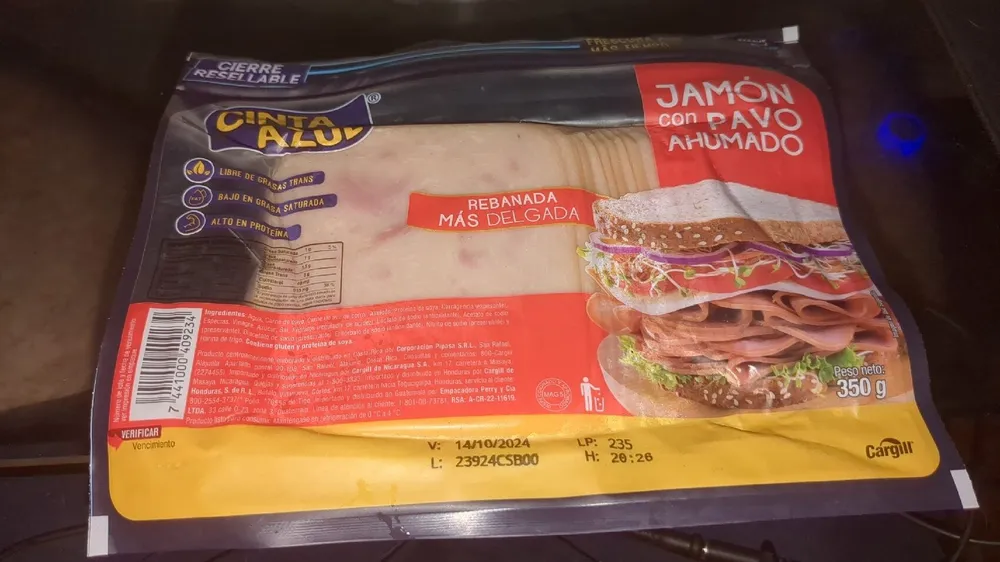 Jamón con pavo ahumado