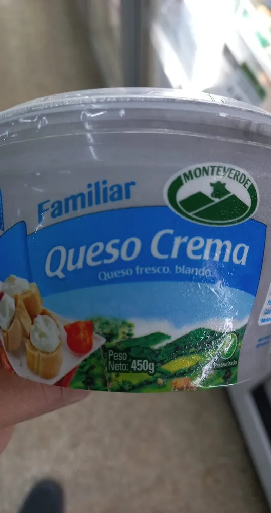 Queso Crema monteverde familiar 450g