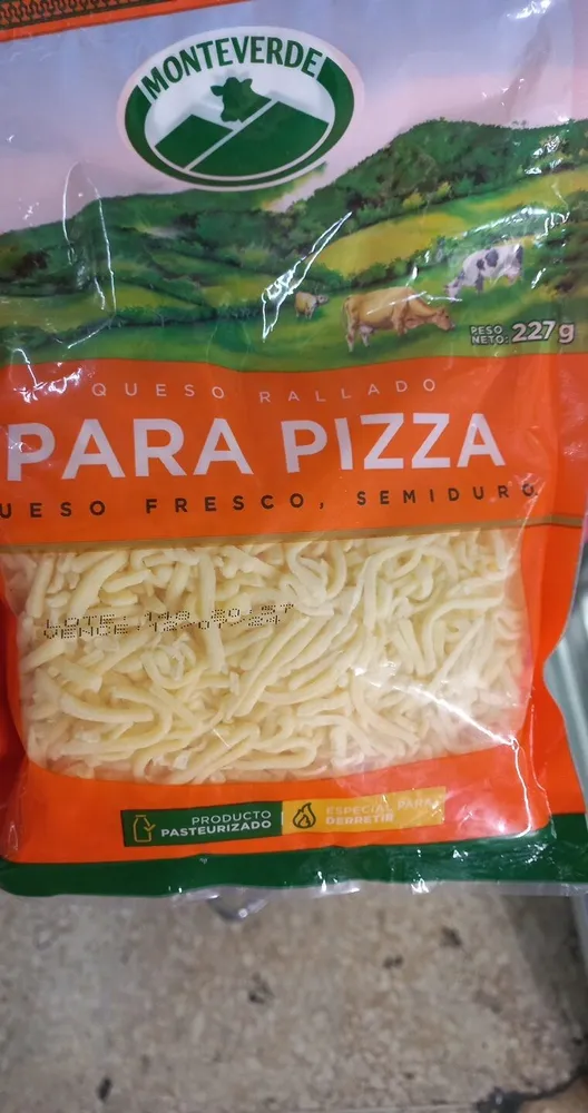 Queso rallado para pizza 227g