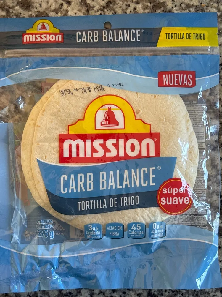 Tortilla mission Carb Balance
