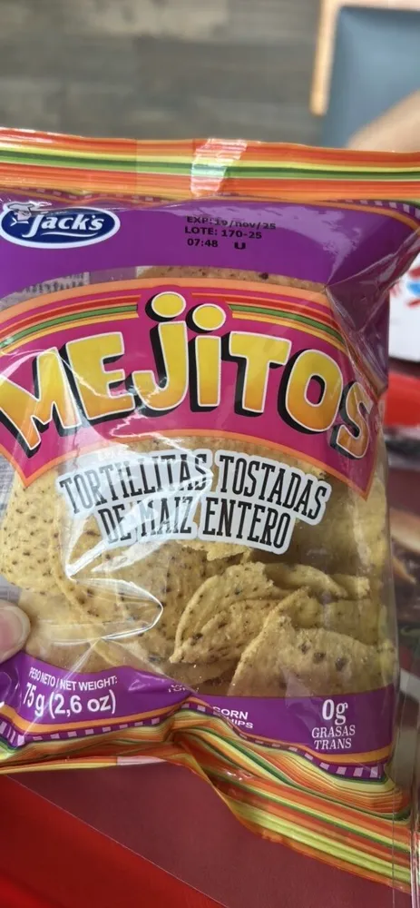 Mejitos Tortillitas tostadas de maíz entero