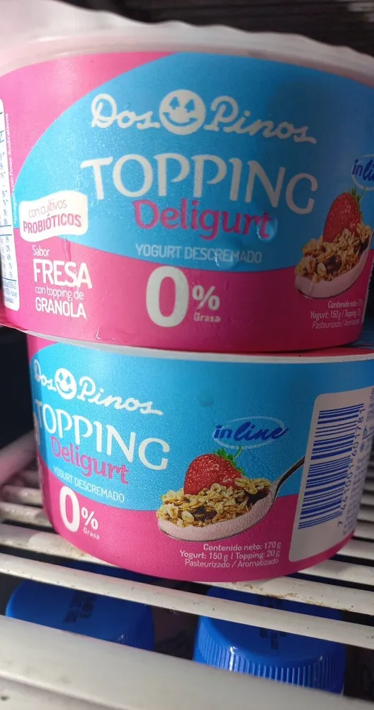 Yogurt in line fresa c/ topping 170g