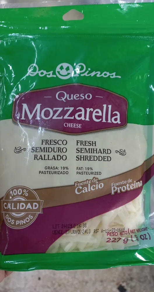 Queso dos pinos mozzarella 227g